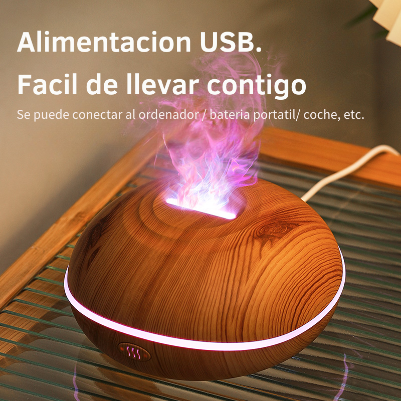 Humidificador ultrasónico portátil con luz LED