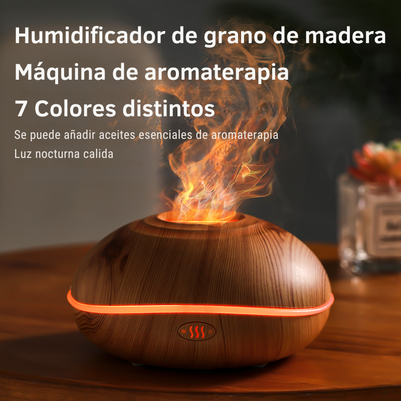 Humidificador ultrasónico portátil con luz LED