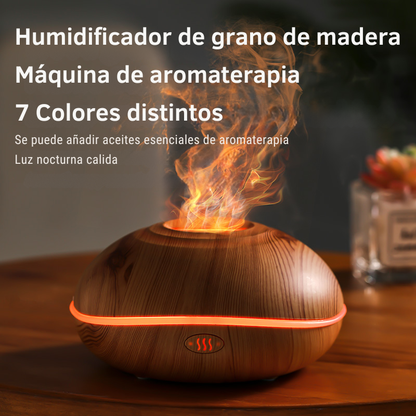 Humidificador ultrasónico portátil con luz LED